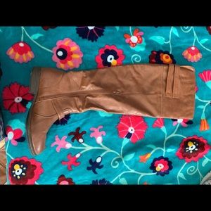 Knee high light brown boots